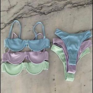 437 mint bikini set